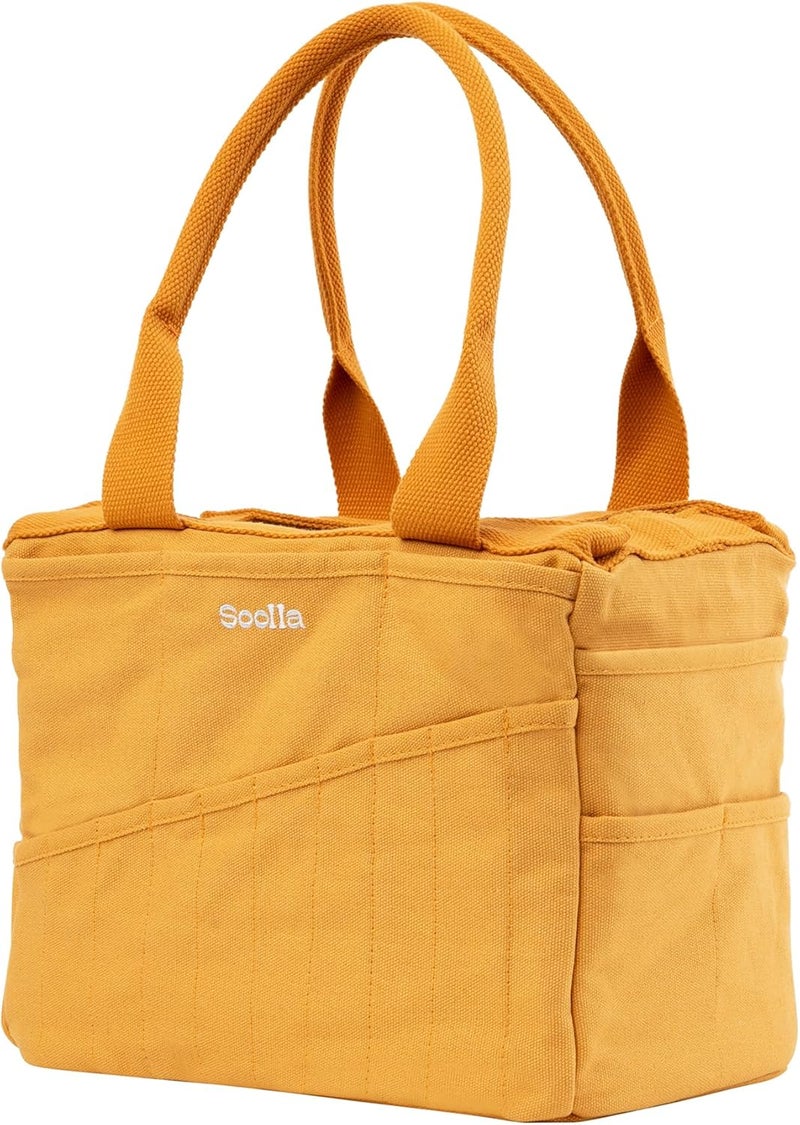 Soolla Studio Bag: Pottery Tool Bag & Craft Storage, Art Supply Organizer, Washable Tote, Knitting Yarn, Crochet Projects, 30 Pockets, 20+ Canvas Colors, Gift For Artists & Teachers (Sedona) - Image 4